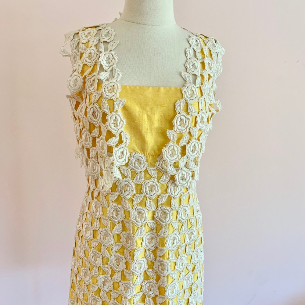 Empire Waist Lace A-Line Skirt Dress w/Lace Jacket